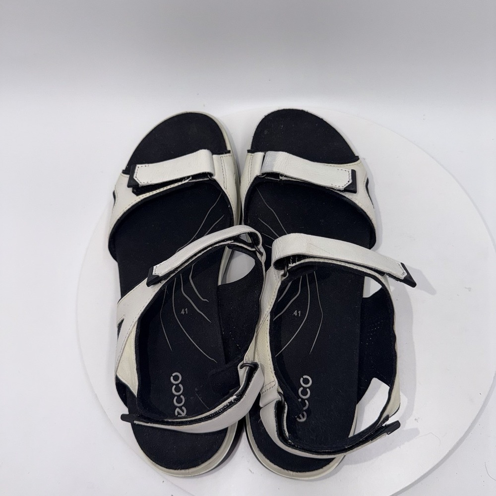 ECCO Women's Comfort Shoe Yucatan 2.0 White Sport Sandal Size 41 10/10.5 - Picture 6 of 8
